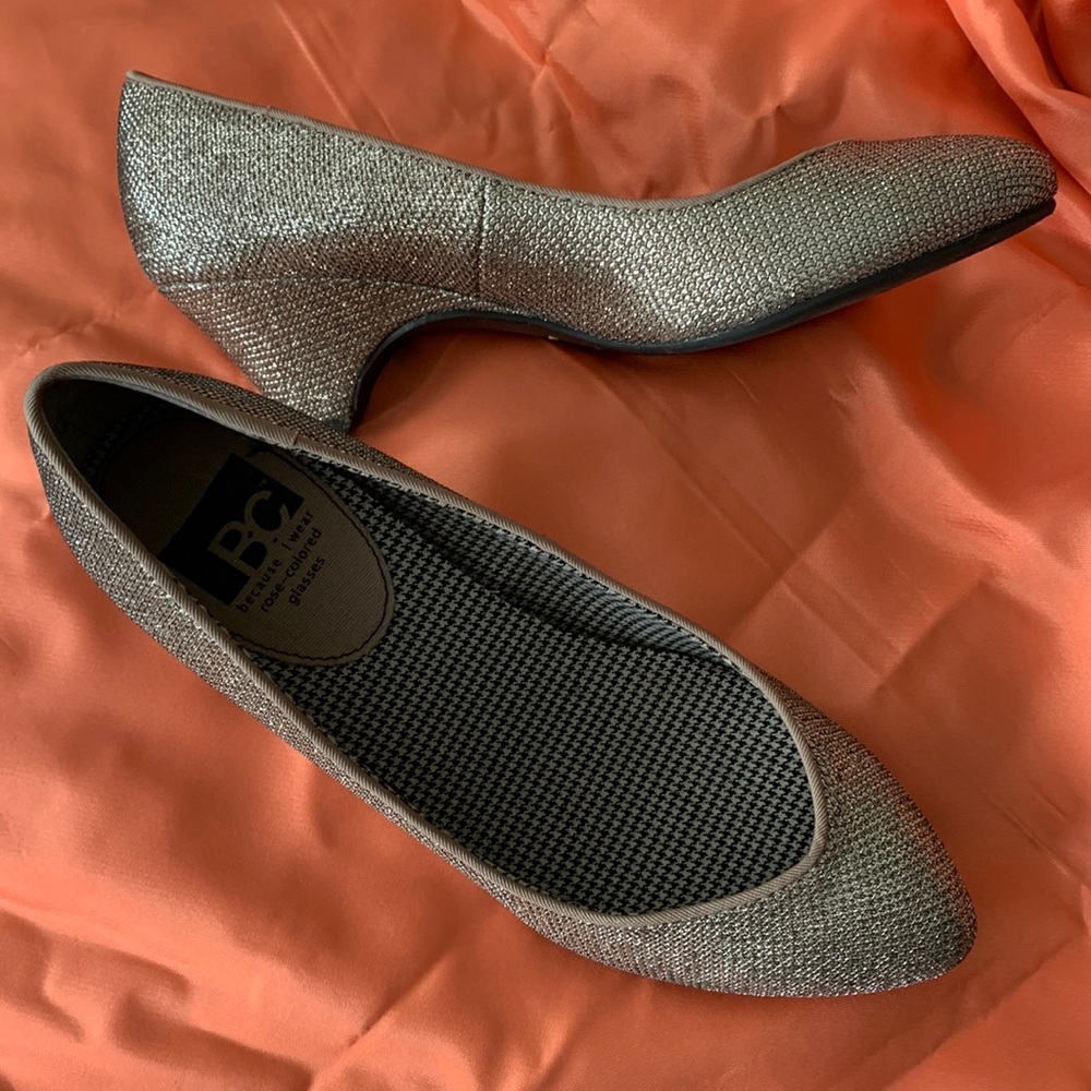Shimmery low heel BC shoes